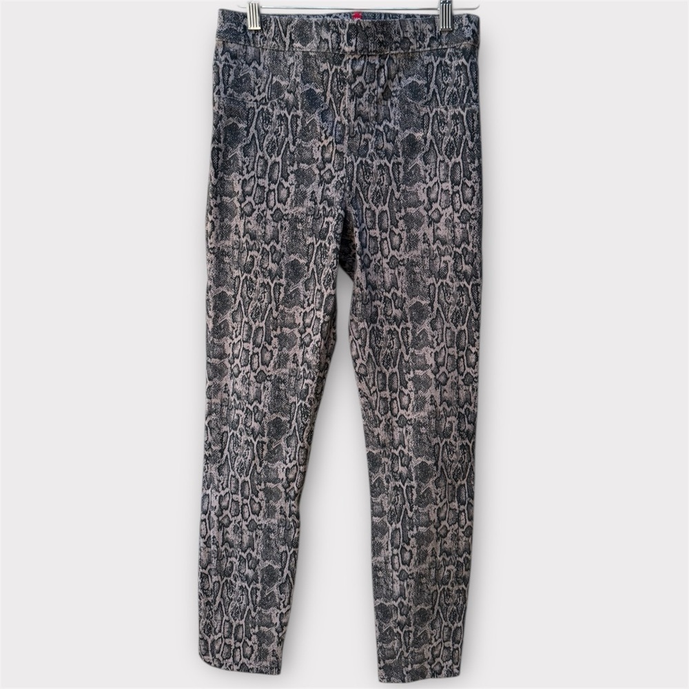 Spanx women’s snakeskin ankle jean-ish leggings EUC